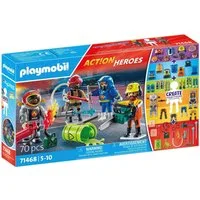 Playmobil® Action Heroes, Feuerwehr (71468), My Figures Konstruktions-Spielset, (70 St), Made in Europe