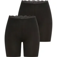YSABEL MORA Lange Unterhose BASIC COLLECTION COTTON WITH LACE (2er Pack) angenehm weich, Passform gegen Reibung