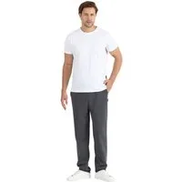 COMEOR Pyjama COMEOR Herren Pyjama Set 2-teilig – Kurzarm T-Shirt & lange Hose mit elastischem Bund, 2-teiliges Set, mit Seitentaschen