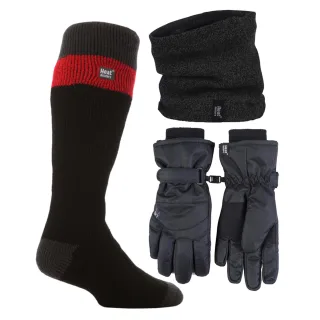 Herren Ski Set: Nackenwärmer, Handschuhe & Thermo-Ski-Socken Winterbekleidung