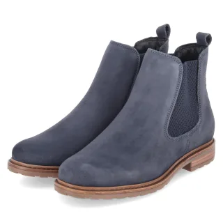 Tamaris Chelsea Boots  Blau - Gr. 37 -  Textil und Synthetik