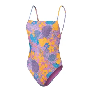 Speedo - Badeanzug für Damen (Violett/Gelb)