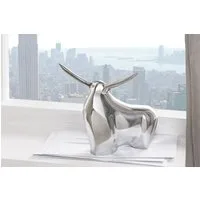 riess-ambiente Dekofigur BIG BULL silber, Metall · Tierfigur · Modern Design · Briefbeschwerer · Stierfigur
