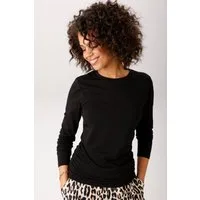 Aniston CASUAL Langarmshirt mit Raffungen an den Seitennähten - NEUE KOLLEKTION