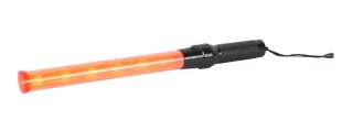 LED Einweiserstab | Anhaltestab | ca. 54 cm | Winkerkelle | rot | IP54 Schutzart | Blinklicht | Dauerlicht