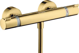 Hansgrohe Thermostat Ecostat Comfort Brausenmischer Aufputz DN15 Polished Gold-Optik, 13116990 13116990