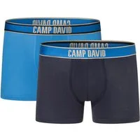 CAMP DAVID Boxershorts casual (2 Paar) mit elastischem Bund
