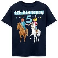 Spreadshirt T-Shirt Bibi & Tina Geburtstag Ich Bin Schon Fünf Kinder T-Shirt (1-tlg)