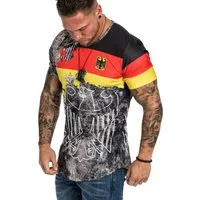 REPUBLIX T-Shirt EMWM Herren Länder EM WM Oversize Crew Neck Shirt mit Rundhalsausschnitt