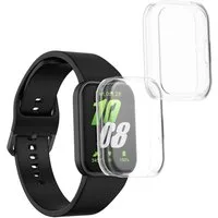 kwmobile Smartwatch-Hülle 2x Silikon Hülle für Samsung Galaxy Fit 3, Schutzhülle Fullbody Display Cover Set aus Silikon