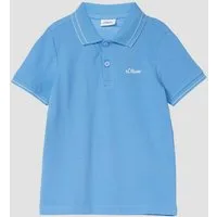 s.Oliver Kurzarmshirt Polo-Shirt Gemustertes Poloshirt aus Piqué