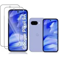 CLM-Tech Displayschutzglas 2x für Google Pixel 9a Panzerfolie für Google Pixel 9a, Panzerglas Folie - Anti-Fingerabdruck kratzfest kristallklar -, 2 Stück, Gehärtetes Glas, Anti-Fingerabdruck-Beschichtung