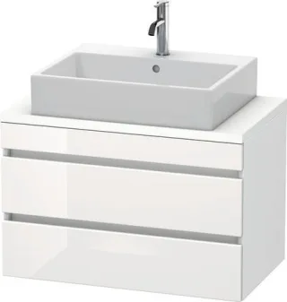 Duravit DuraStyle Konsolenwaschtischunterbau wandhängend Weiß Hochglanz & Matt 800x478x512 mm - DS53 DS530702218