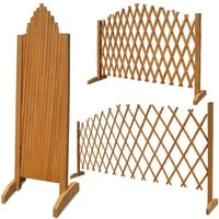 Gardebruk Spalier, Rankgitter Gartenzaun bis 200 cm ausziehbar faltbar verstellbar