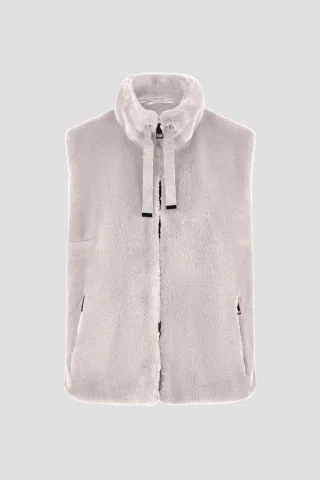 Barbara Lebek - Fake Fur Weste - Gr. - 44
