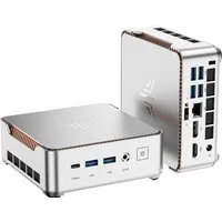 NiPoGi P2 Mini PC AMD Ryzen Embedded R2544, 8 GB RAM, 256GB SSD, bis 3,7 GHz Mini-PC (AMD Ryzen R2544, AMD Radeon™ Graphics, 8 GB RAM, 256 GB SSD, Lüfterkühlung, Windows 11 Pro, 4C/8T, WIFI 5, Bluetooth 4.2, Ethernet, HDMI, 4K UHD)