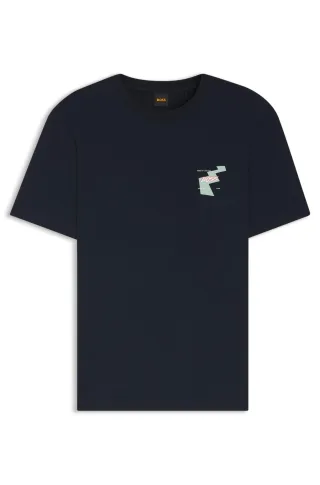BOSS Menswear Orange - Te_Movement Dark Blue - Gr. - XL