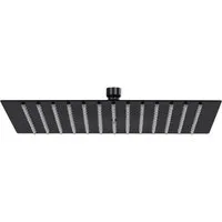 vidaXL Regenduschkopf Regenbrause Edelstahl 40x40 cm Quadrat Schwarz, (1-tlg)