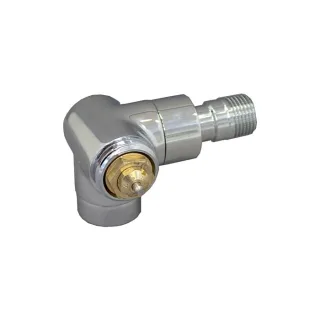 Oventrop Thermostatventil Baureihe E 1163452 1/2", Winkeleck, links, verchromt