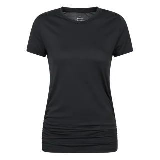 Mountain Warehouse - "Active" T-Shirt für Damen, Gerafft, Lang geschnitten (Schwarz)