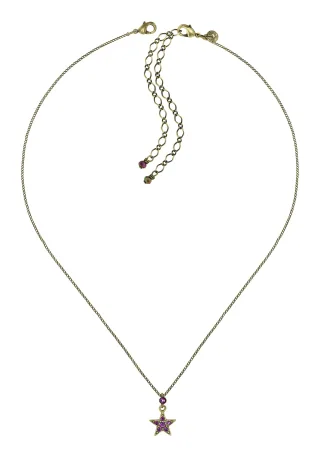 konplott - Kette mit Stern-Anhänger - Soft Temptations lila/gold