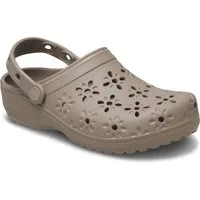 Crocs Classic Floral Cut Out Clog Clog, Sandale, Sommerschuh, Loafer mit Lüftungsöffnungen in Blütenstruktur