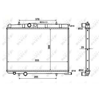 NRF Motork?hler 56021 Citroen Berlingo C4 Xsara Peugeot 2008 307 Partner