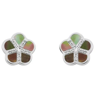 Orphelia 'Daisy' Damen Ohrstecker aus 925er Sterling Silber - Silber ZO-7585