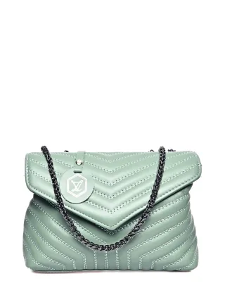 Luisa Vannini Grün Rindsledertasche