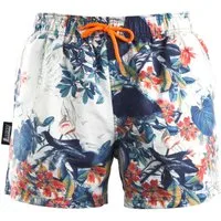 Luvanni Badehose Badehose Herren Schnelltrocknende Beachshorts Boardshorts Badeshorts Palmen Muster Schwimmhose Männer Shorts Hose Streifenmuster