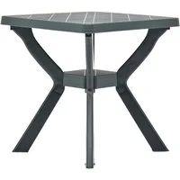 vidaXL Gartentisch Bistrotisch Grün 70x70x72 cm Kunststoff (1-St)