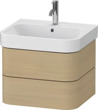 Duravit Happy D.2 Plus Waschtischunterbau wandhängend Mediterrane Eiche Matt 575x490x415 mm - HP4385 HP4385071710000