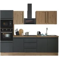 KOCHSTATION Küchenzeile Florida, Breite 270 cm, wahlweise mit E-Geräten,Softclose für Türen/Schubkästen