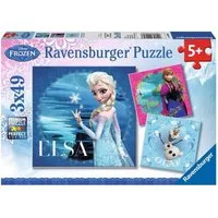 Ravensburger Puzzle Disney Frozen Puzzle: Elsa, Anna & Olaf, 3x49tlg., Puzzleteile