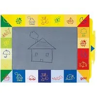 goki Zaubertafel Zaubertafel Schreibtafel 27x19 cm ab 2 Jahre Pappe mit Stift, (Set, 1-tlg., 1), Karton