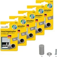 SCHELLENBERG Rollladen-Anschlagstopper für Rollläden, 2 mm Durchmesser, 4 mm Länge, Set, 10-St., Zubehör für Außenrollläden, 20 x 40 mm, grau