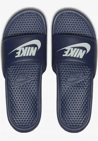 Nike Benassi Slip On Sliders in Midnght Navy