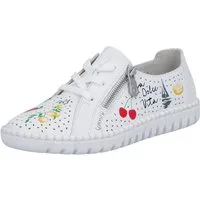 Rieker Schnürschuh Sneaker, Halbschuh, Schnürer mit sommerlichem Motiv-Druck