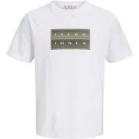 Jack & Jones Rundhalsshirt JCOFUSION BOX PRINT TEE SS CN SN Baumwolle, regular fit