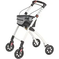DocMed Indoor-Rollator / outdoor leichtgewicht Rollator, faltbar, sehr leicht 5fach, verstellbare Griffhöhe, Gewicht von 6kg, geeignet für Mann und Frau