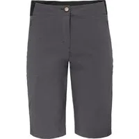 Bergson Outdoorhose AALBORG Vario Bermuda Damen Wandershorts, recycelt, elastisch, sportlich, Normalgrößen, grau