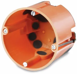 F-TRONIC Hohlwanddose, Ý 68 mm, T 61 mm, winddicht, mit Durchstossmembran, 25 Stück