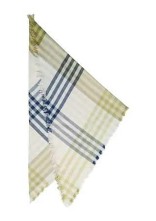s.Oliver Red Label - Schal mit Karomuster blau/grün - Gr. - ONE SIZE