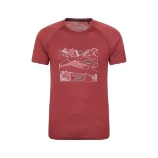 Mountain Warehouse - "Quest" Thermo-Top für Herren (Burgunderrot)