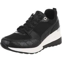 Ital-Design Stylischer Sneaker mit Komfort für Damen im Alltag Sneaker (91512487) Keilabsatz/Wedge Sneakers Low in Schwarz