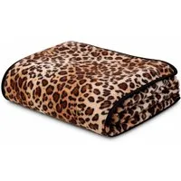 Wohndecke Deluxe, Biederlack, Modisches Leopardenmuster