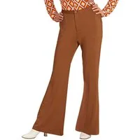 Widmann S.r.l. Kostüm Schlaghose Damen Groovy 70s braun