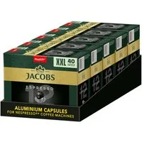 JACOBS Kaffee Kapseln Espresso 12 Ristretto XXL-Pack 5 x 40 Nespresso®* kompatibel, (Packung, 5er Pack)