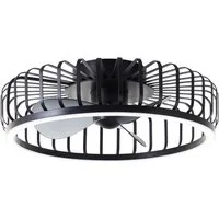 Brilliant LED Deckenleuchte Capo, CCT - über Fernbedienung, Dimmfunktion, Memoryfunktion, Nachtlichtfunktion, Timerfunktion, Ventilatorfunktion, LED fest integriert, warmweiß - kaltweiß, LED-Ventilator, Ø 48 cm, 4200 lm, dimmbar, CCT