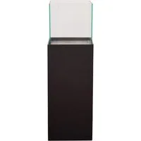 VIVANNO Bodenwindlicht Alu-Verbund CANDELA Rechteckig - Schwarz Matt (1 St), 25x25x80 cm
